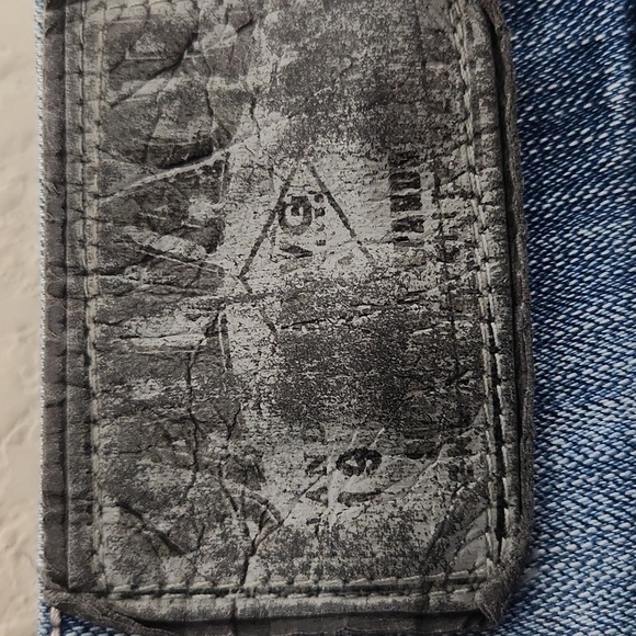 Salvage Anarchy Jeans Mens Buckle Relaxed Straight 34 Distressed distroyed - Picture 11 of 16